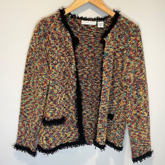 Marisa Christina Multi-Color Textured Sweater Blazer - size S - Picture 6 of 7